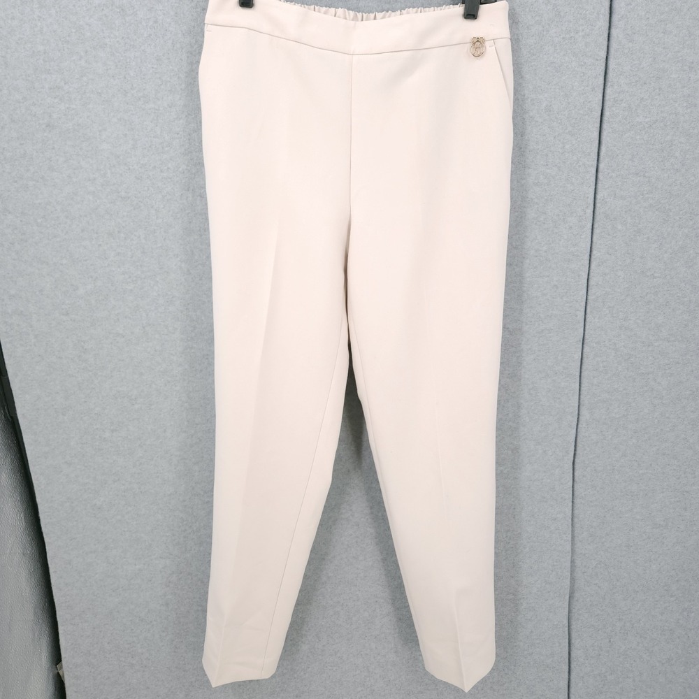 Karl Lagerfeld Pull On Straight Leg Tofu Dress Pants Womens Size 10